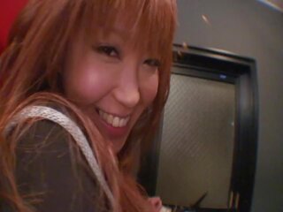 Nasty Japanese lassie Rubs Her Clit Before Peeing in a Bar Toilet | xHamster