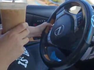 Já zeptal a cizinec na the boční na the ulice na blbec pryč a připojenými opčními v můj led coffee &lpar;public masturbation&rpar; venkovní auto špinavý video