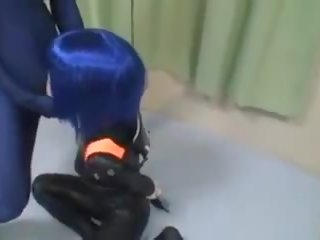 Lateks kigurumi skllavëri dhe blu zentai seks: falas seks film 8a