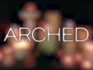 ARCHED -Katie Kush & Laz Fyre Flexible Oiled adult movie