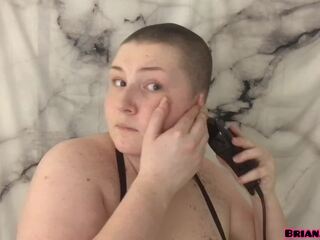 All Natural deity clips Head Shave For First Time