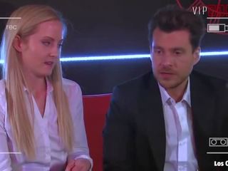 Busty Journalist Tricked into dirty clip By erotic Spanish Couple X rated movie movs