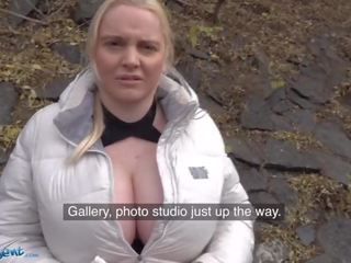 Public Agent Gives It to Blonde Jordan Pryce’s Massive Tits