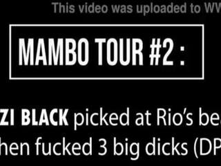 Mambo tour &num;2 &colon; meyzi musta poimitaan at rio de janeiro ranta sitten saa perseestä mukaan 3 iso kukot &lpar;dp&comma; anal&comma; atm&comma; likainen talk&comma; pallot licking&rpar; ob146