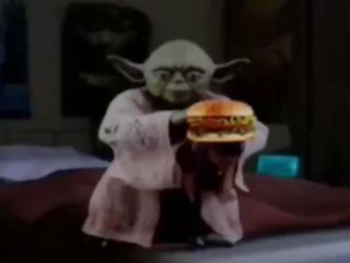 ASMR Yoda Eats A Hamburger for 10 Minutes while my Parents Fight Downstairs