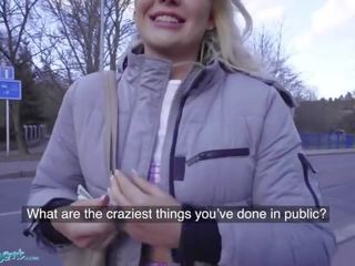 Public Agent British Tourist Gina Varney Sucks Czech dick