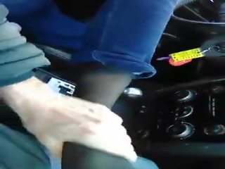 Nylon chân trong xe hơi: miễn phí ngẫu nhiên nghiệp dư độ nét cao bẩn quay phim phim 7e