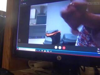 Webcam w chiff con quái vật stroker