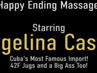 Smashing تدليك و كس fucking&excl; الكوبي فتاة أنجلينا castro يحصل على dicked&excl;