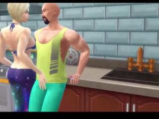 Sims 4 - tettona mamma prende creampied in il cucina: porno 87