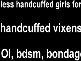 Cho phép được sự rút lại với những handcuffs joi, giới tính video e7