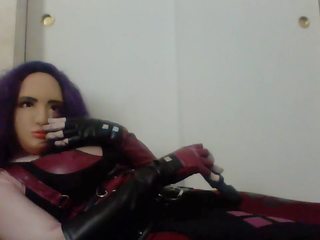 Mim em meu novo máscara e cosplay com meu vibrador: hd x classificado filme e0