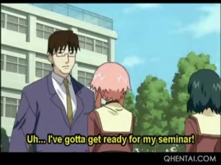 Excited Hentai School young darling Taking Professors phallus Up In Her