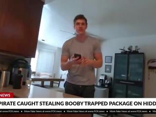 Násťročné thief prichytené stealing booby trapped package dospelé film vids