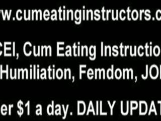 I'll initiate you cum but then you have to eat it CEI