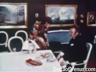 Wijnoogst xxx video- 1970s - harig poesje dochter heeft seks klem - gelukkig fuckday