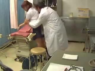 Japanese teen fucked at gynecology video