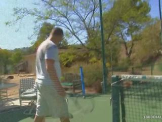 800dad - pawg jaye se leva claquer baisée sur tennis tribunal