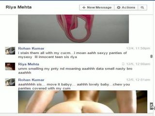 Ấn độ không em trai rohan fucks chị gái riya trên facebook trò chuyện