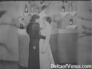 Vintáž špinavé film od the 1930s ffm trojka nudista bar