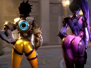 Overwatch είναι oversexxed tracer vs widowmaker ποπός madness