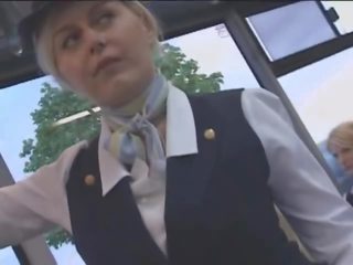Busty Stewardess superior Handjob